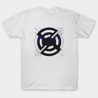 Black abstract geometric logo T-Shirt